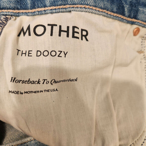 Mother Doozy high rise flare jeans in Horseback to Quarterback size 32 - Picture 11 of 11